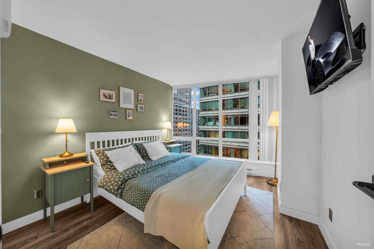 1-Br Condo In Downtown Coal Harbour With Parking And City Views Vancouver Esterno foto